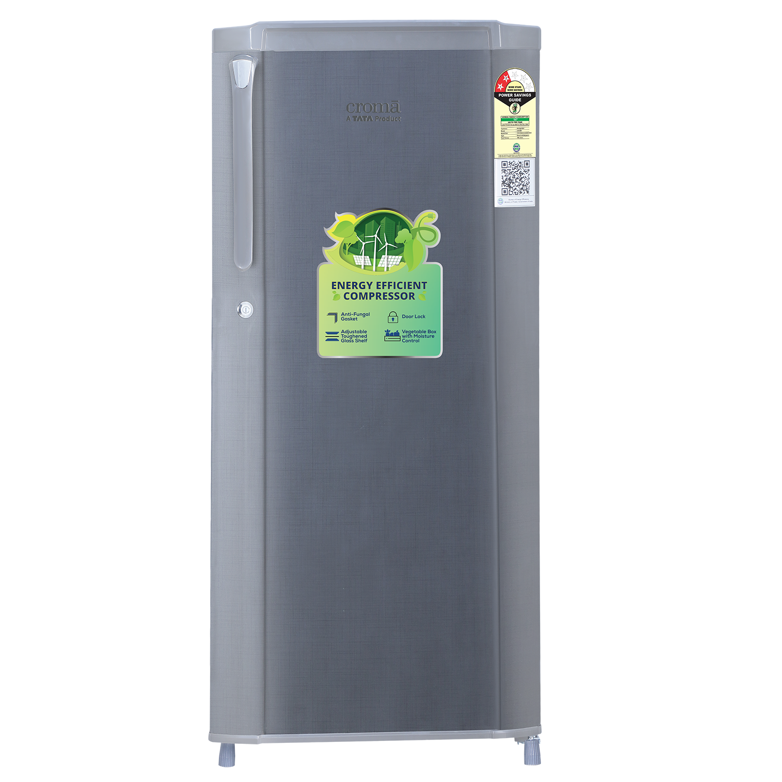 Buy Croma 185 Litres 2 Star Direct Cool Single Door Refrigerator With Anti Fungal Gasket 